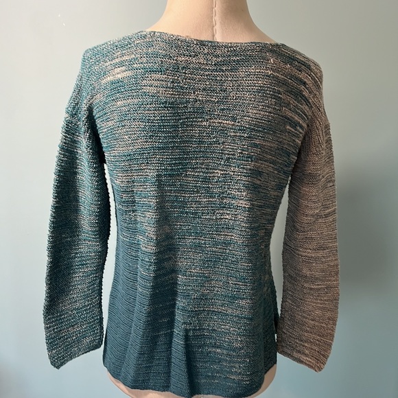 Nic & Zoe blue green ombré sweater - Picture 3 of 5